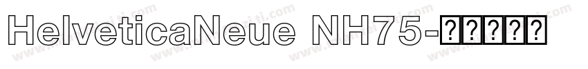 HelveticaNeue NH75字体转换